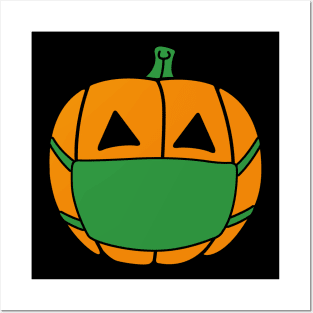 Masked Jack-O-Lantern Posters and Art